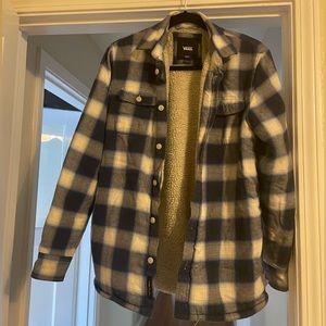 Vans Sherpa Lined Flannel Overshirt size Small